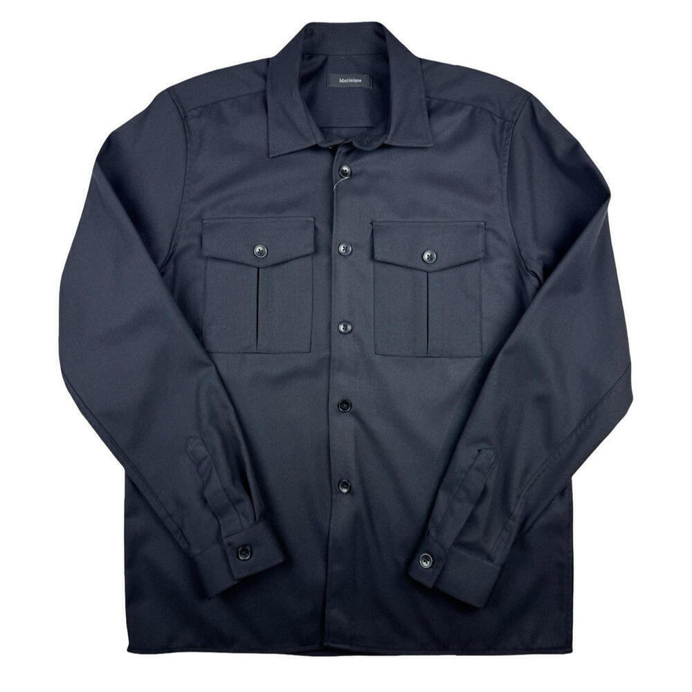 Matinique Button-Up Overshirt Jacket Black Size S